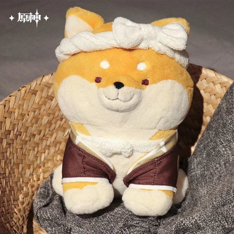 1 pièce de 20 cm de jeu Genshin Impact Taroumaru en peluche Shiba Inu, jouet en peluche Anime, cadeau de Noël pour enfants