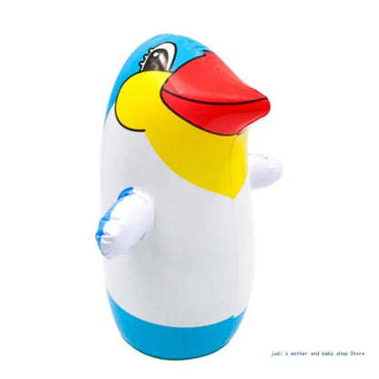 67JC 36cm/45cm/70cm PVC Inflatable Toy for Creative Cartoon Penguin Tumbler for Children Kids Gifts Swimming Pool Beach