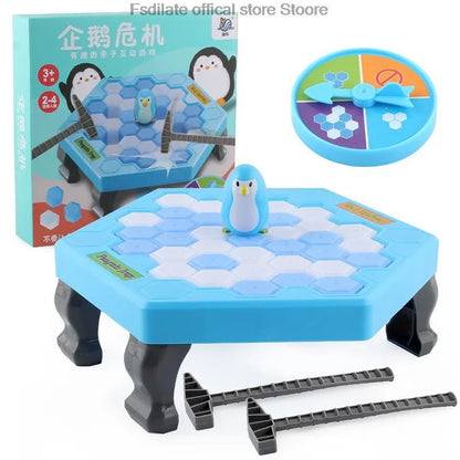 Jeu de table Penguin Breaking Ice, puzzle interactif parent-enfant, jeu de fête pour enfants, jeux de famille, jouets cadeaux d'anniversaire