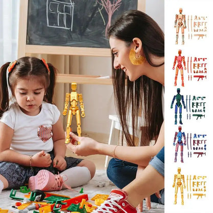 Multi-Jointed Movable Shapeshift Robot 2.0 3D Printed Mannequin Dummy 13 Action Figures Toys Kids Adults Parent-children Games