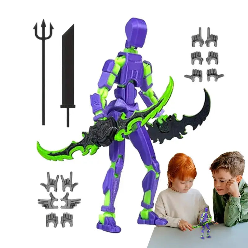 Multi-Jointed Movable Robot 3D Printed Mannequin Toyslucky 13 Dummy Action Figures Toys Gifts Game Gifts