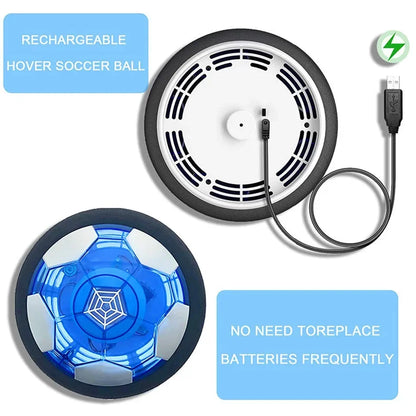 Children Electric Hover Soccer Ball Rechargeable Hover Football Kids Indoor Floating Soccer Gliding Multi-surface Hovering Toy