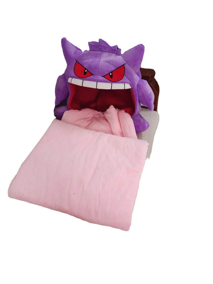 Peluche Pokémon Gengar, oreiller de tête, jouet amusant, oreiller de sieste, couette douce et confortable, Kawaii, cadeau populaire pour enfants, garçons et filles