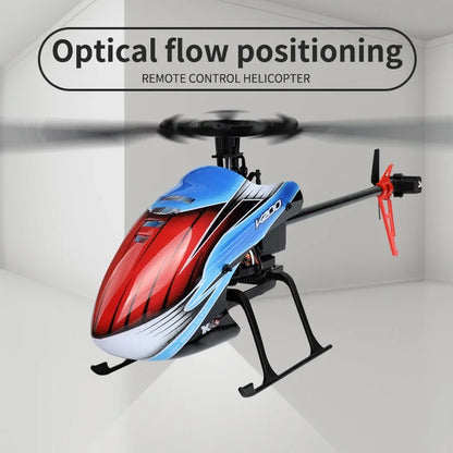 Helicóptero RC WLtoys XK K200 2024 NUEVO 2.4G 6-Aixs Giroscopio 4CH Altitud Hold Flujo óptico Helicóptero de control remoto Juguetes k127