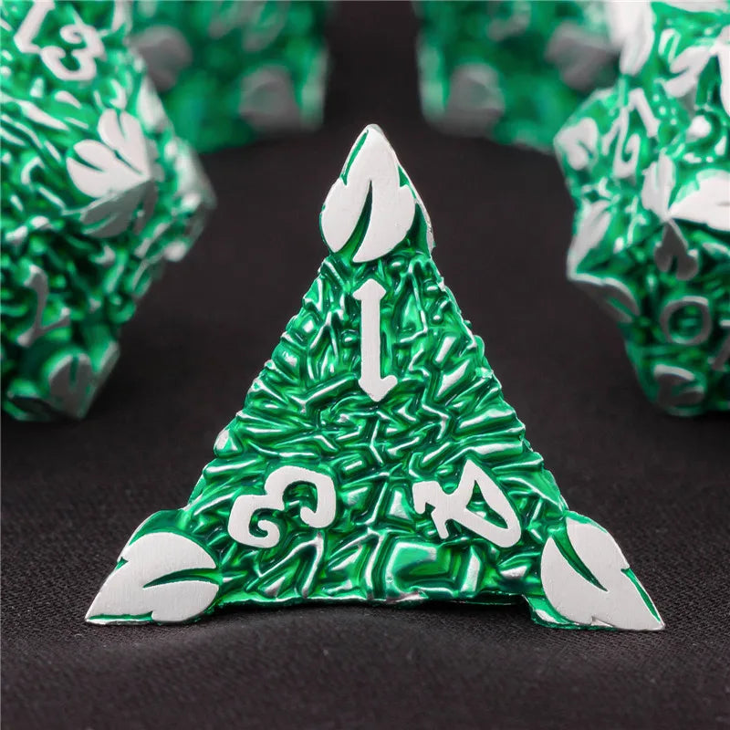 Ensemble de dés en métal KERWELLSI DND, dés polyédriques pour donjons et dragons D&amp;D RPG, jeu de rôle fait à la main D20 D12 D10 D8 D6 D4