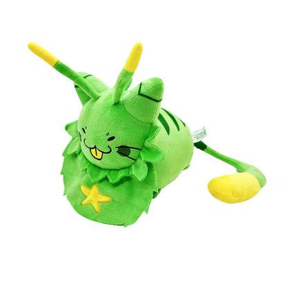 2024 New Gnarpy descubre Internet Juguetes de peluche de gato verde Muñecos de peluche a menudo Almohada Decoración del hogar Muñecas para regalo de cumpleaños