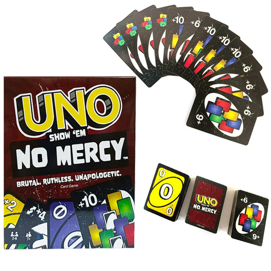 ONE FLIP ! Jeux de société Jeu de cartes UNO Uno No Mercy Super Mario Jeu de cartes de Noël Jeu de table pour adultes Cadeau d'anniversaire pour enfants Jouet