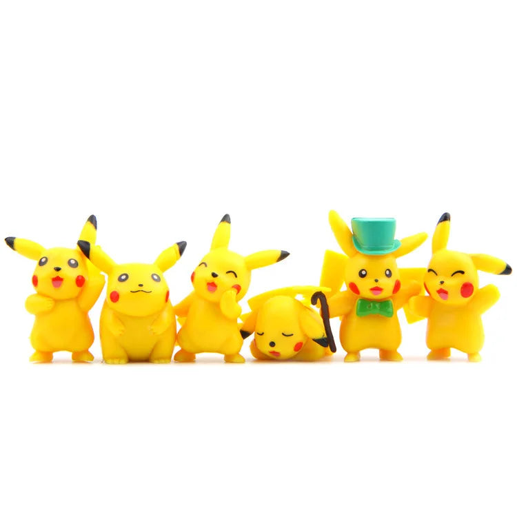 Pokémon Pikachu Lot de 18 figurines d'action en PVC pour enfants