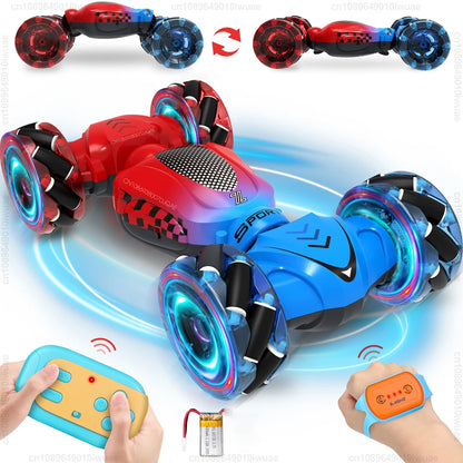 2024 más nuevo RC Stunt Car Toy de doble cara 2.4G Watch Gesture Control remoto Twist Car 360 ° giratorio Drift Climbing Car regalo para niños