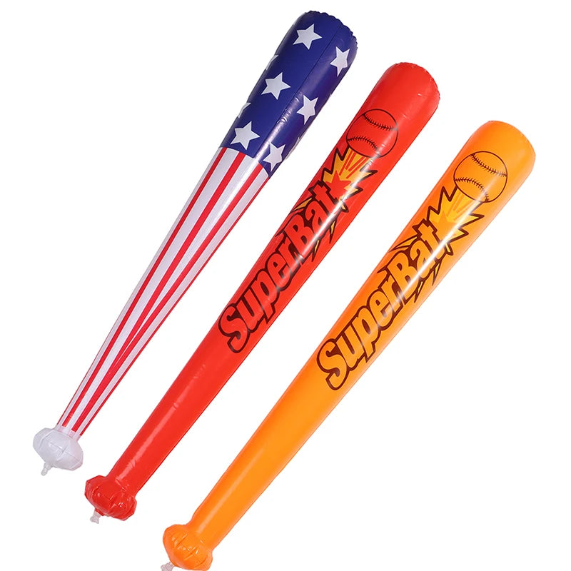 Interesting Inflatable Hammer Lightweight Clear Print Inflatable Baseball Bat Independence Day Decoration Toy Entertainment