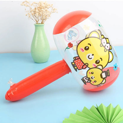 Cute Cartoon Inflatable Hammer With Bell Toys PVC Cheerful Nice Gift For Baby Kids Funny Blow Up Hammer Toys Random Color N5F8