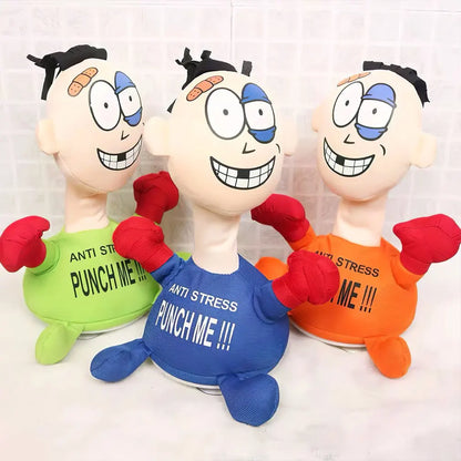 Jouet en peluche Punch Hit Me Villain Creative Vent Decompression Toys Doll Toys pour amis Jouets drôles Enfants ou adultes Cadeau