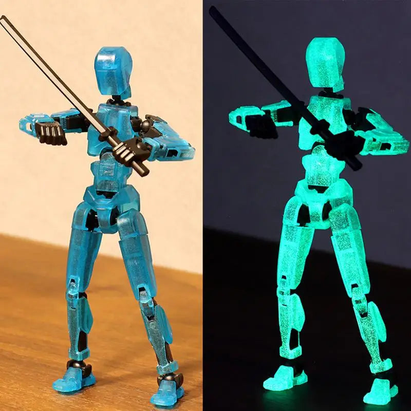 Luminouss 13 figurines articulées et mobiles Robot métamorphe Imprimé 3D Mannequin Personnage Assembler Jouets Jeu Enfants Cadeaux