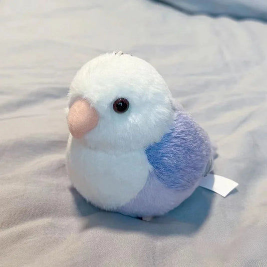 Lovebird Parrot High Fidelity Peony Parrot Plushie Budgerigar Budgie Plush Toys Lifelike Animals Simulation Stuffed Doll Toy