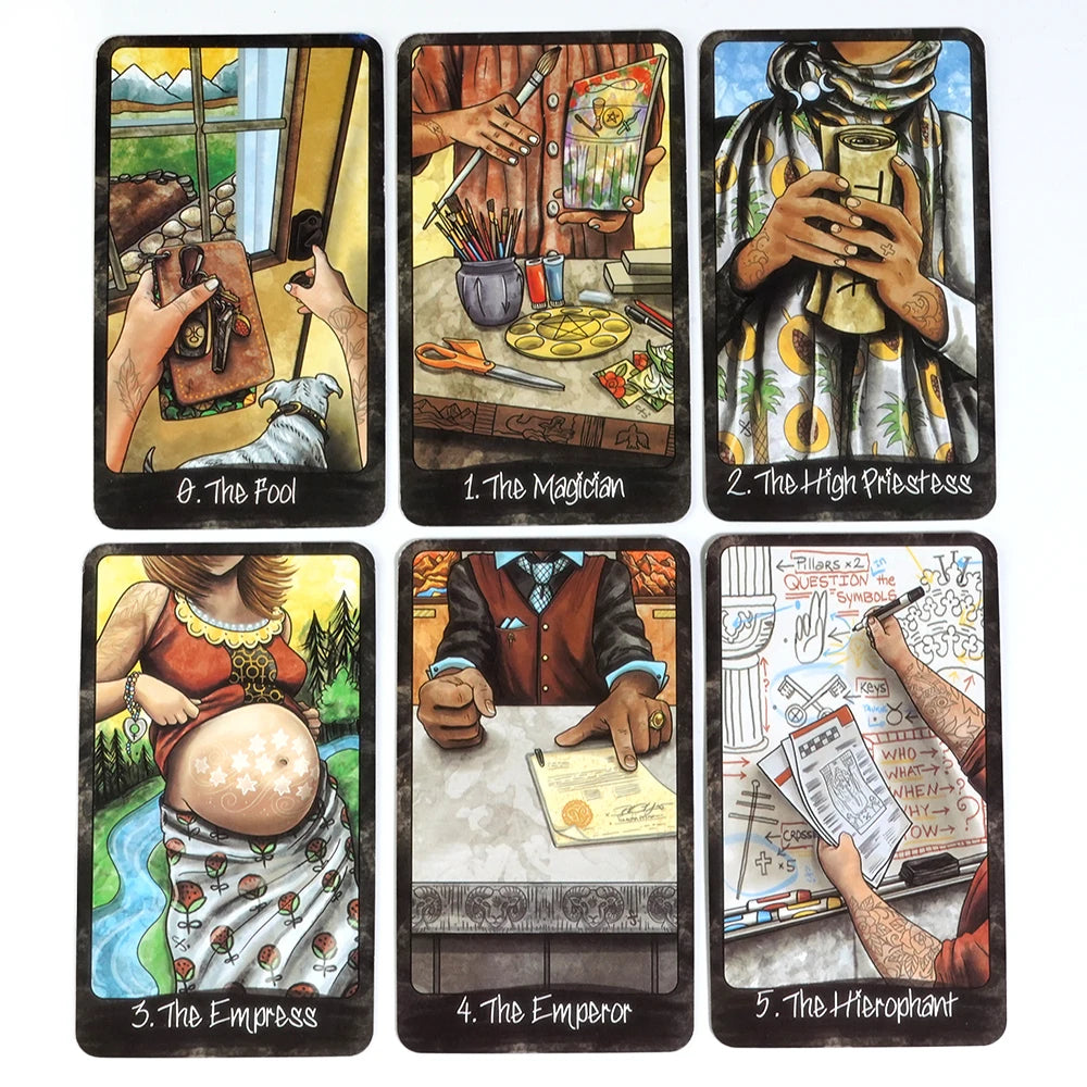 Jeu de tarot Out Of Hand 78 cartes Version de voyage Format de poche Conçu pour tous les niveaux de passionnés