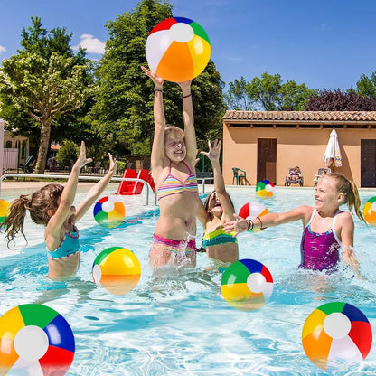 Ballons de plage gonflables 12"/20" avec pompe à air, jeux d'eau pour piscine, jouets pour enfants, fête d'été sur la plage, fournitures de bain, décoration