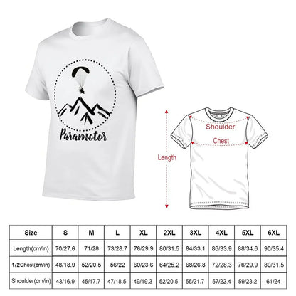 T-shirt Paramotor T-shirts mignons hauts hauts t-shirts ajustés pour hommes