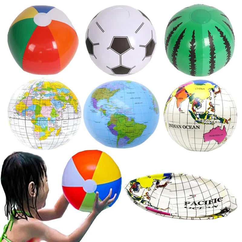 6 Styles Kids Inflatable Water Games Beach Ball Swimming Pool Toys Summer Outdoor Fun Play Water Balloon Prop for Children Gifts