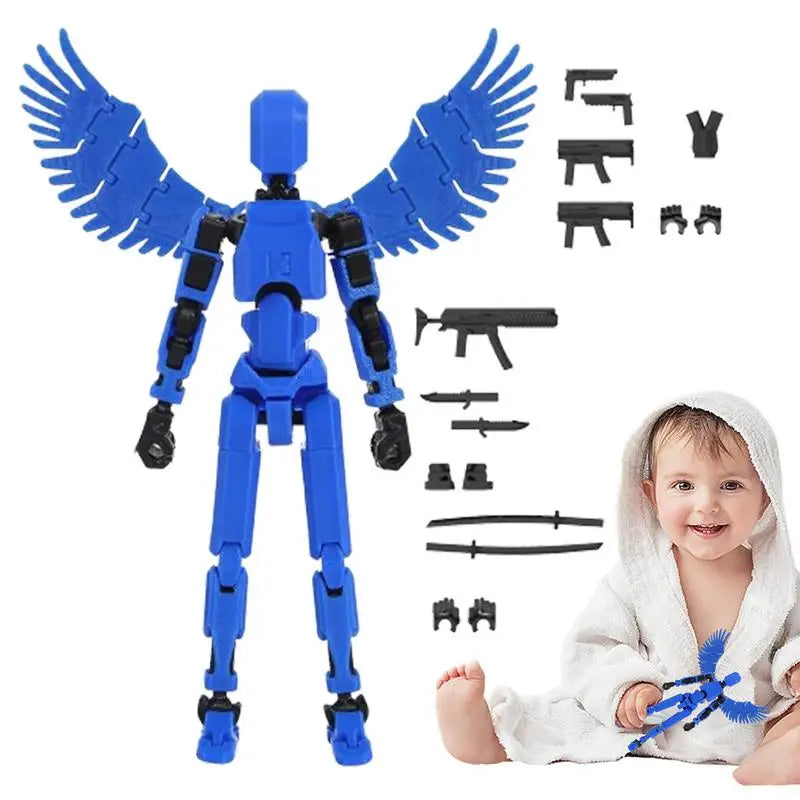 Multi-Jointed Movable Shapeshift Robot 3D Printed Mannequin Mini13 Character Figures Toys Kids Adults Parent-children Game Gifts