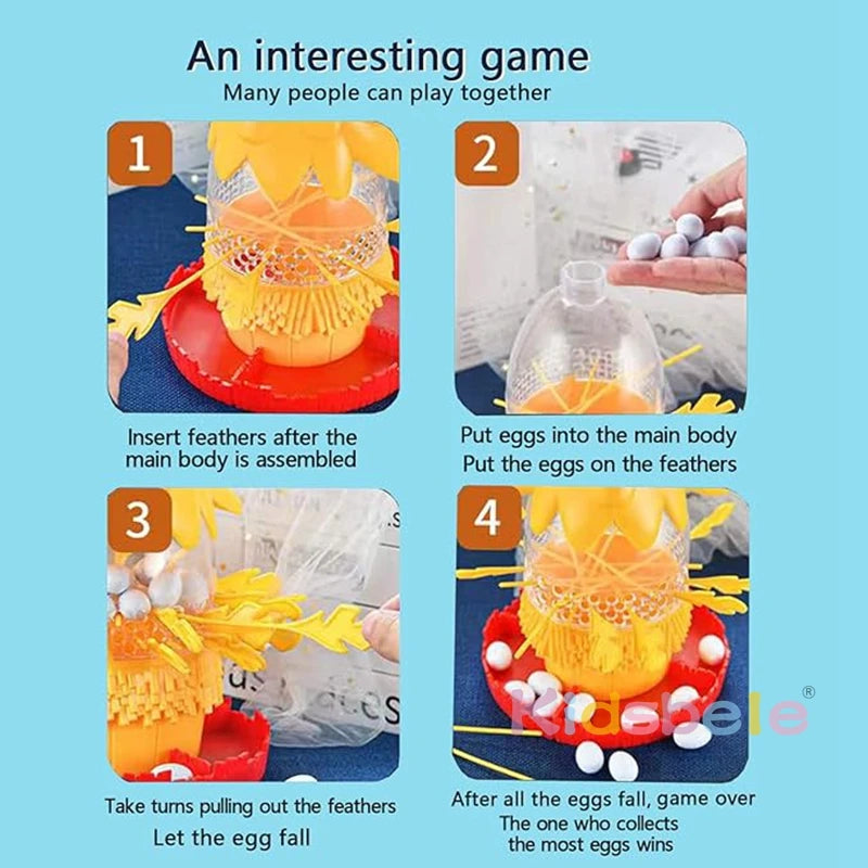 Chicken Eggs Chicken Feather Game Hen Laying Eggs Educational Toys Desktop Toy