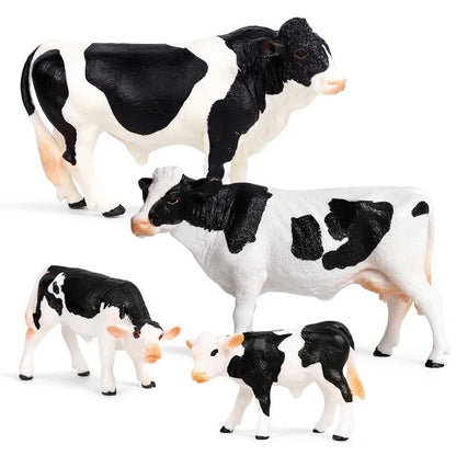 Figurine d'action de haute qualité, modèle d'animaux de simulation, conception réaliste, bétail, vache, taureau, décoration de la maison, jouets éducatifs pour enfants, cadeau