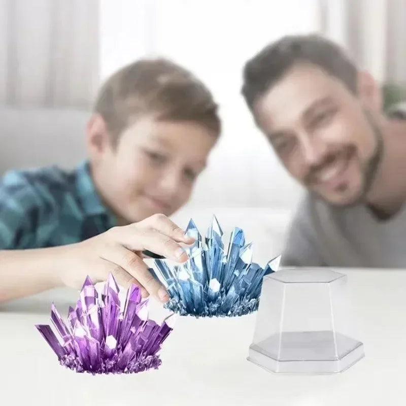 Kit de cultivo de cristales mágicos, decoración de cristales, experimentos científicos, rompecabezas y alivio del estrés, juguete para niños, estímulo educativo