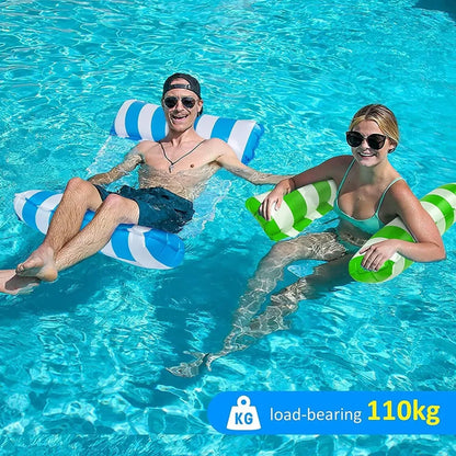 Hamaca de agua inflable 4 en 1, colchón flotante, piscina de verano, juguetes acuáticos para fiestas, tumbonas, sillones reclinables para adultos