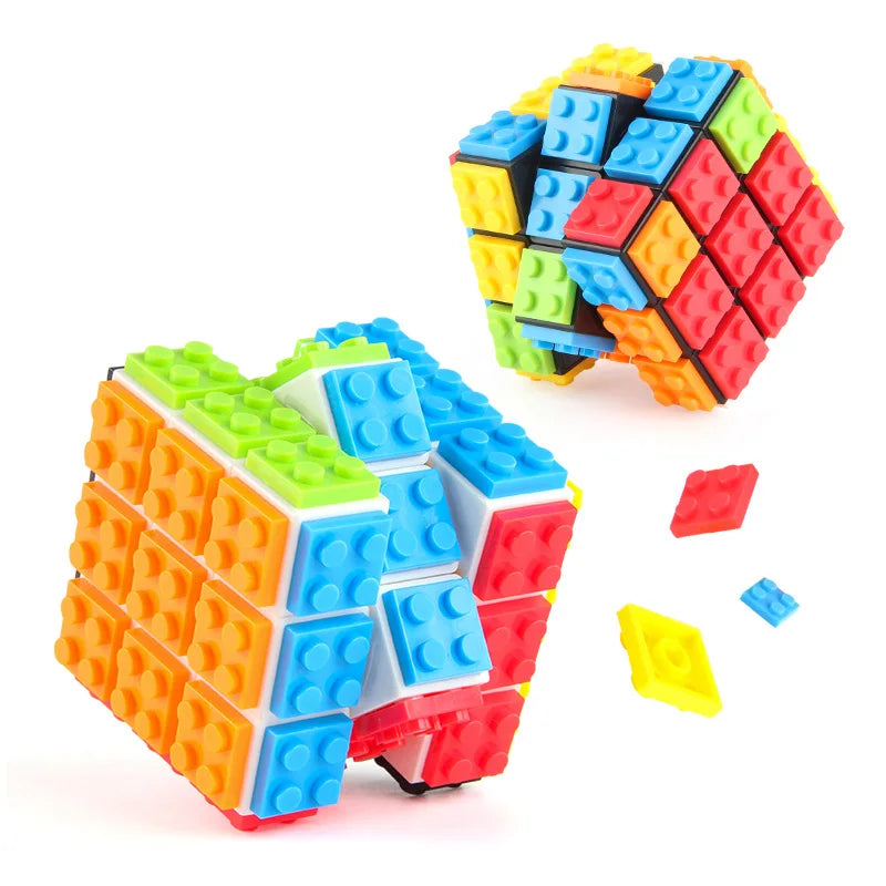 Série de briques MOC DIY Magico Cube Professional 3x3x3 Classical Enlighten Blocs de construction éducatifs Jouets pour enfants Cadeau pour enfants