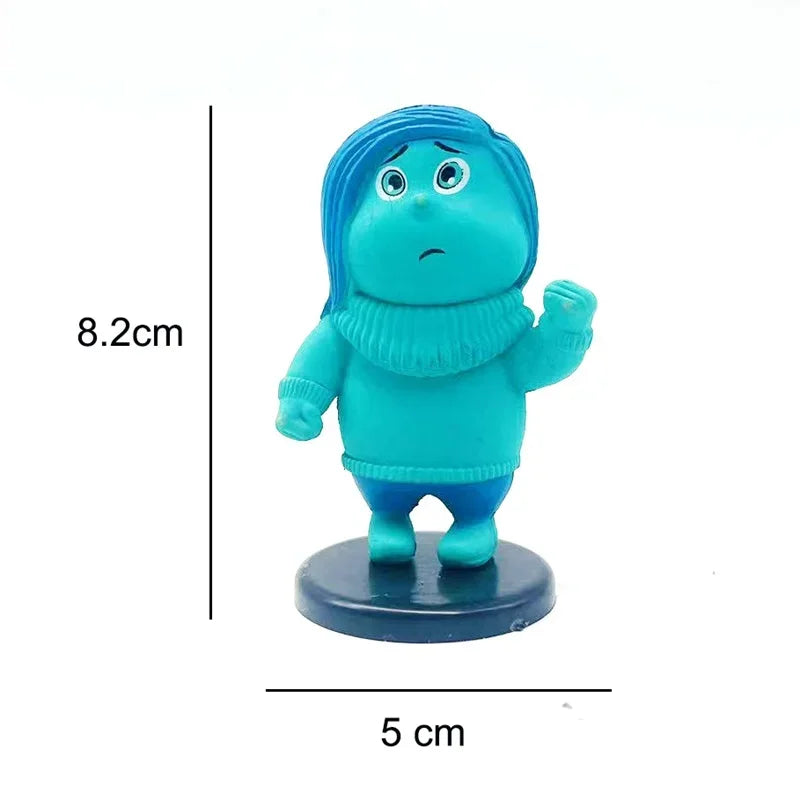 6pcs Inside Out 2 Figure Anime Joy Sadness Angry Action Figurine Fear Disgust Kits Collection Model Toy Gift In Stock