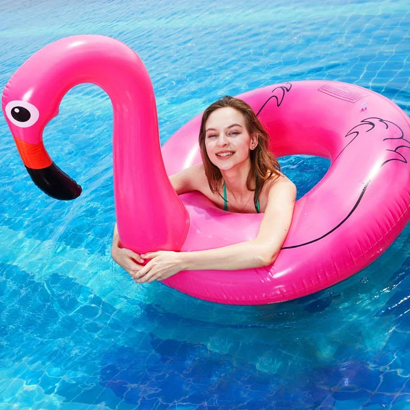 Inflatable Flamingo Pool Float for Adults - Perfect for Pool Parties and Relaxation，outdoor，waterplay，gift，swimming，beach toy