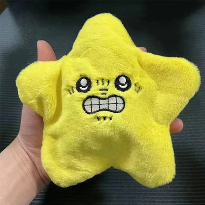 Estrellas saltarinas en movimiento enojadas, juguetes de peluche eléctricos para niños, lindos e interesantes juguetes de peluche de estrella de cinco puntas amarilla, regalo para niños