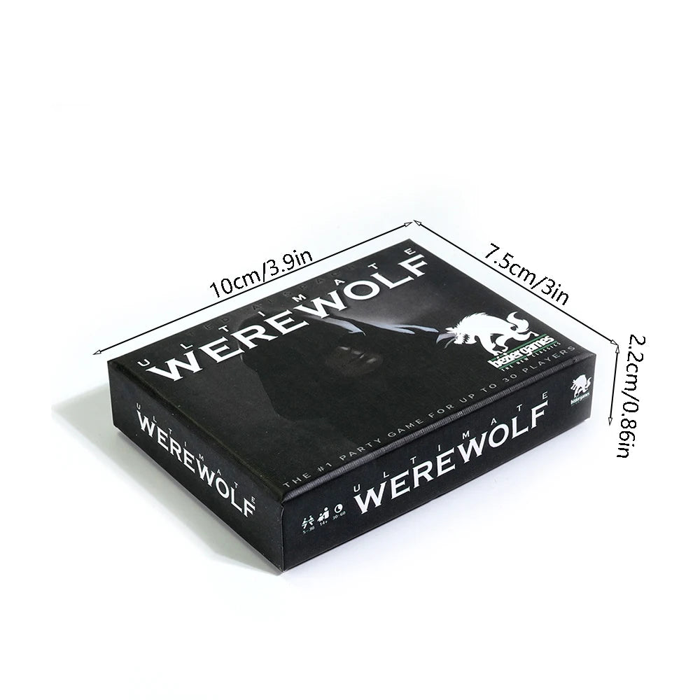 Jeu de cartes Ultimate Werewolf Revised Edition 14 rôles uniques sur 34 cartes de rôle pour garder les jeux frais et engageants Jeu de société sur le thème du loup-garou