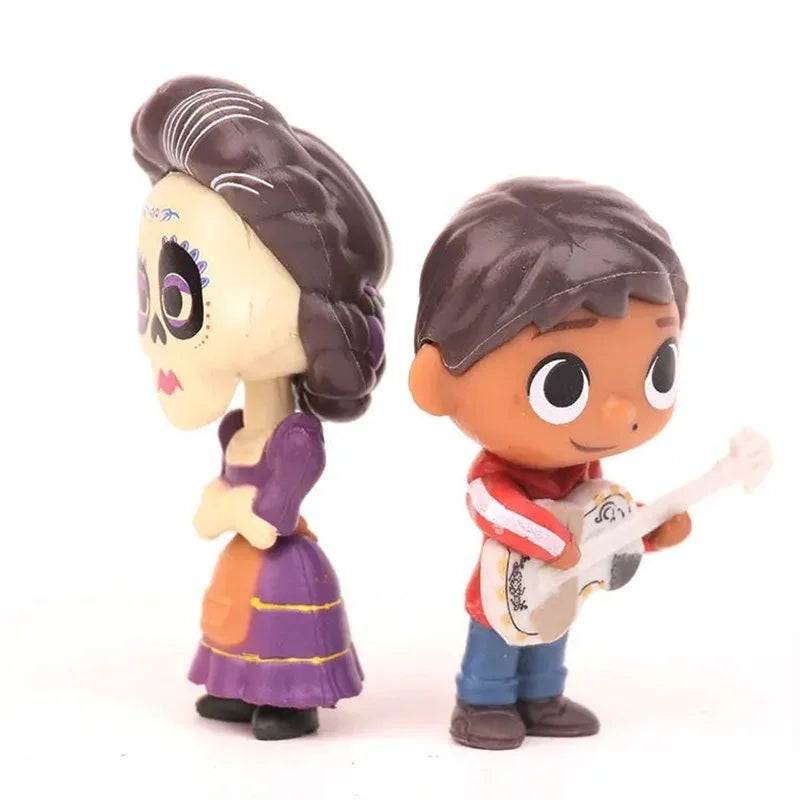 8 piezas/set de figuras de acción de la película Pixars COCO, juguetes en miniatura de dibujos animados, modelo de anime para niños, regalos de cumpleaños divertidos, decoración de escritorio