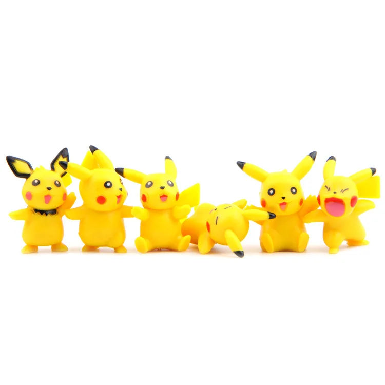 Pokémon Pikachu Lot de 18 figurines d'action en PVC pour enfants