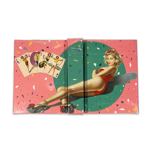 Belle collection de jolies filles jouant aux cartes Jeu de poker 54 cartes toutes différentes Vintage Rétro Classique Pin Up Girls Jeux de cartes