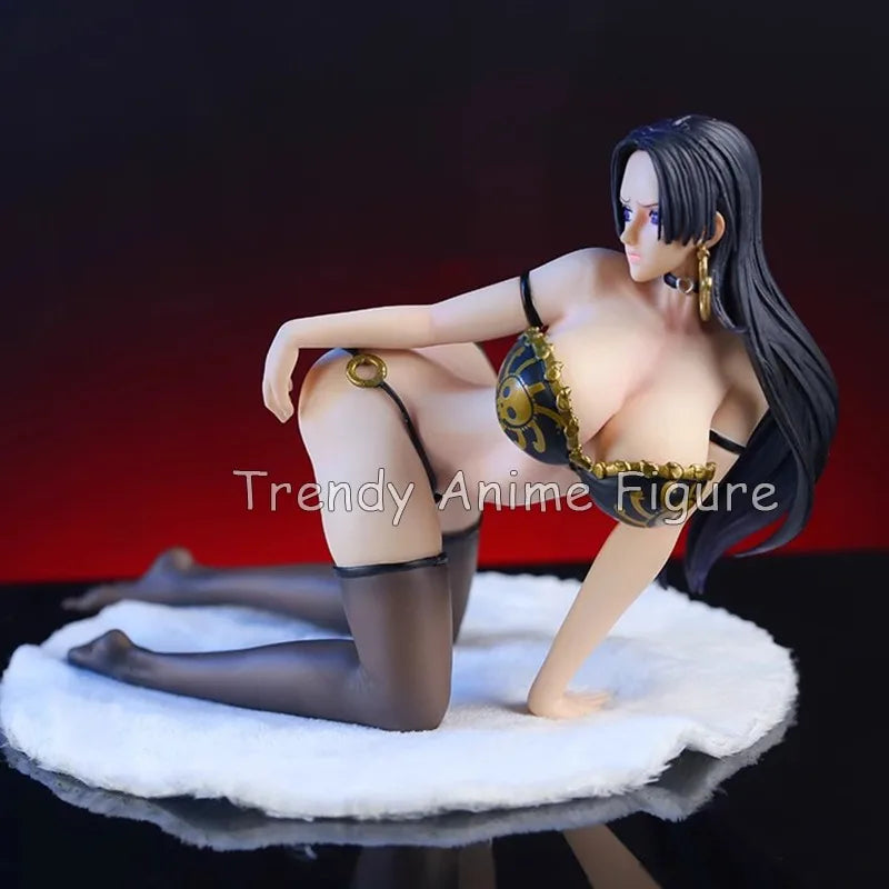 Figurine d'action Boa·Hancock One Piece 12 cm, ornements de voiture, bikini, décorations de fille sexy, vêtements détachables en PVC, collection de jouets modèles