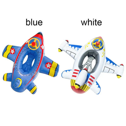 Avion Gonflable Anneau De Natation Jeux D'eau Pour Enfants Siège Flotteur Bateau Sécurité Jouet De Plage Piscine D'été Siège Gonflable