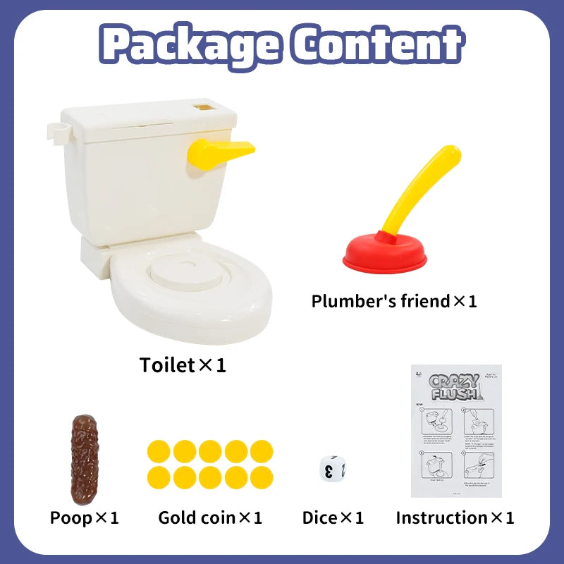 Funny Toilet Trick Toy party game decompression board games Flushing the toilet for kids friends family game birthday gifts