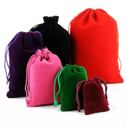 Juego de 10 bolsas de peluche cortas para dados, bolsa de franela con cordón para guardar joyas, para juegos de mesa, juegos de rol, tarot