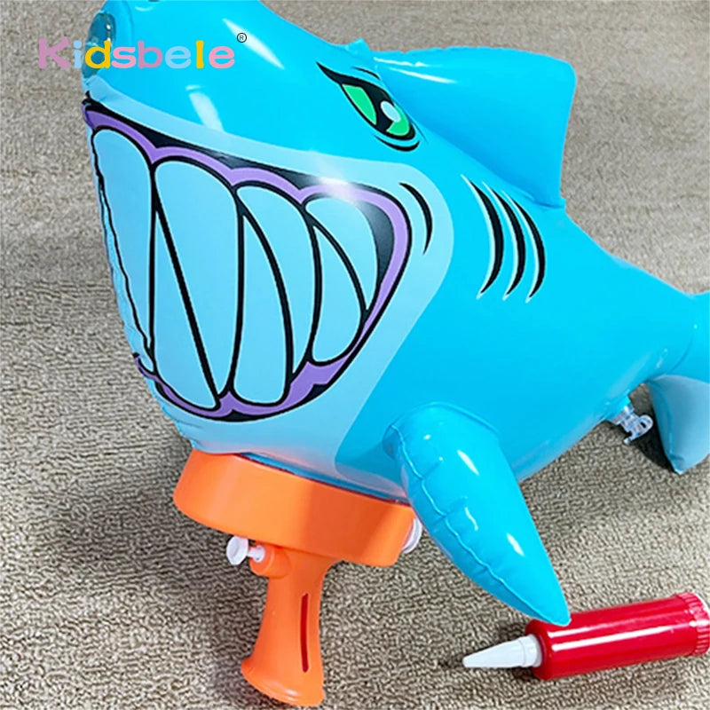 Pistolet à eau SharkWater pour enfants, super pistolet à eau, jouet gonflable à grande capacité et longue portée pour l'été