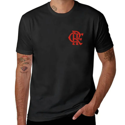 T-shirt streetwear poids lourd New Flamengo Soccer Team T-shirt uni anime T-shirt graphique grande taille hauts pour hommes en coton