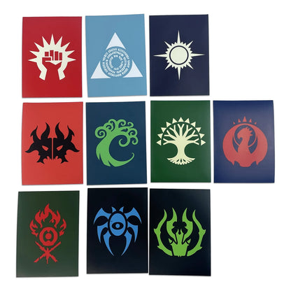 Fundas protectoras de mazo estándar de Gremios de Ravnica de 60 ct para Magica Selesnya Gruul Boros Azorius Simic Rakdos Orzhov lzzet Golgari