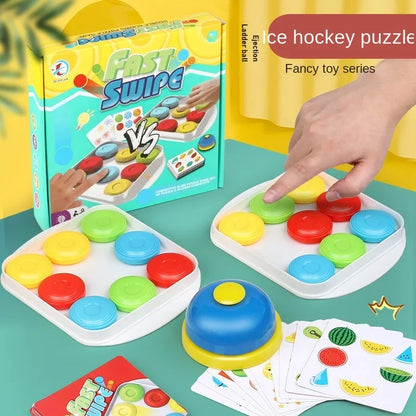 Juego de mesa interactivo para padres e hijos de hockey sobre hielo de colores para 2 jugadores, entrenamiento de pensamiento lógico, juguetes para niños