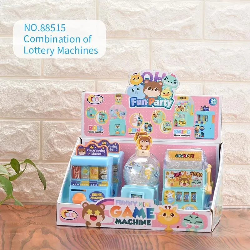 Mini machine de loterie, jouets de jeu, petit secoueur manuel d'œufs, jouets de puzzle pour enfants, machine à balançoire de jouet de machine de loterie simulée