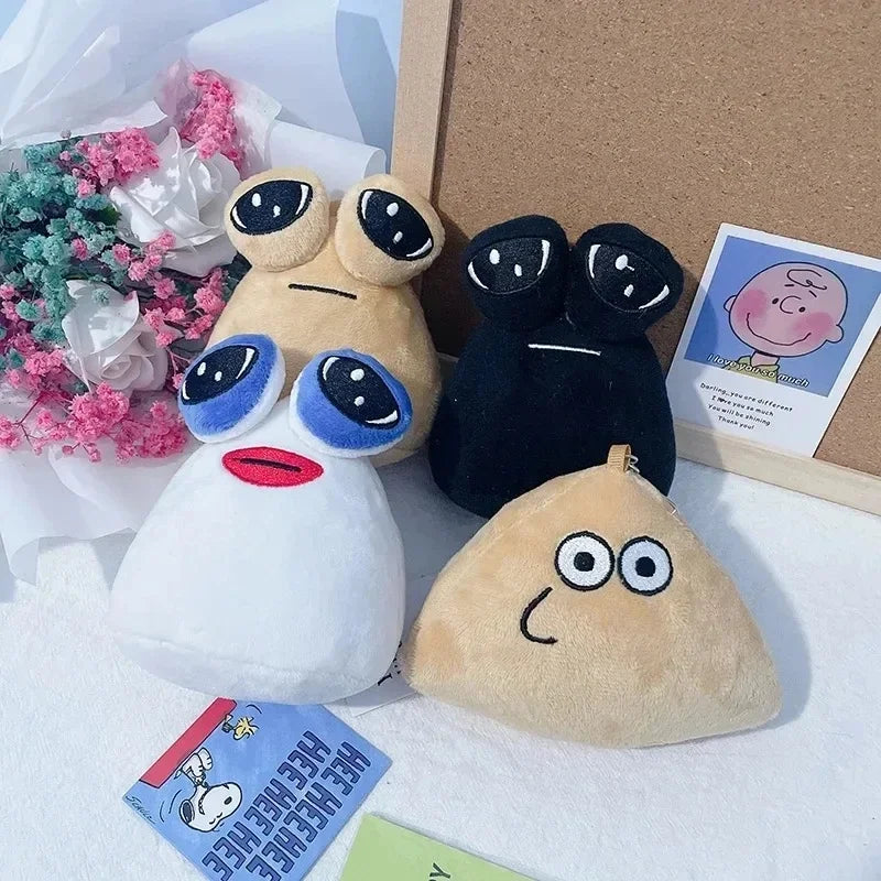 Porte-clés en peluche Alien Pou de 10 cm pour enfants, jouet en peluche Furdiburb Emotion Alien, cadeau d'anniversaire