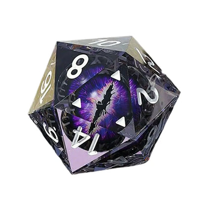 Nouvelle vente chaude pour D&amp;D dés en résine 7 pièces Thrill Eye Dice Set Single Dragon Eye Dice Replacement pour DND Tabletop Games Role-Playing