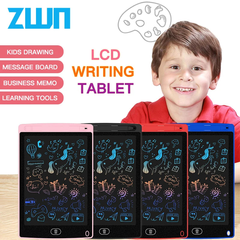 Tablero de dibujo LCD de 6,5/8,5/10/12/16 pulgadas, tableta de escritura, pizarra mágica de dígitos, herramienta de pintura artística, juguetes para niños, juego de cerebro, regalo para niños