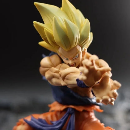 Figurine d'anime Dragon Ball Z Son Goku 15 cm, figurine de combat, dégâts de choc, manga, statue en PVC, figurine d'action à collectionner, modèle de poupée, jouets