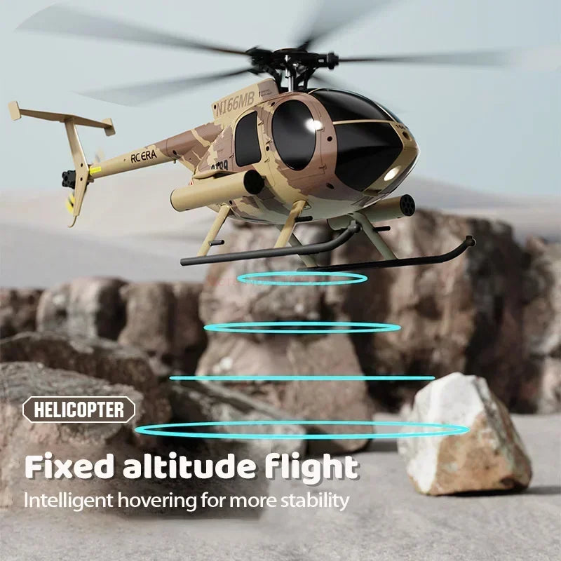 2024 Rc Era Nouveau 1:28 C189 Bird Rc Helicopter Tusk Md500 Dual Brushless Simulation Model 6-axis Gyro Simulation Model Boys Toys