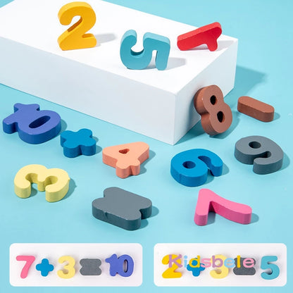 Montessori Toys For Toddlers Wooden Numbers Learning Toys Shape Sorter Counting Fishing Game For Kids Preschool Education Math